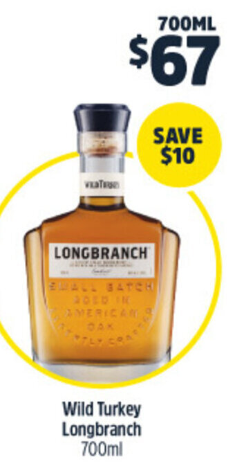 Woolworths Wild Turkey Longbranch 700ml offer