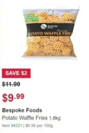 Bespoke Foods Potato Waffle Fries 1.8kg