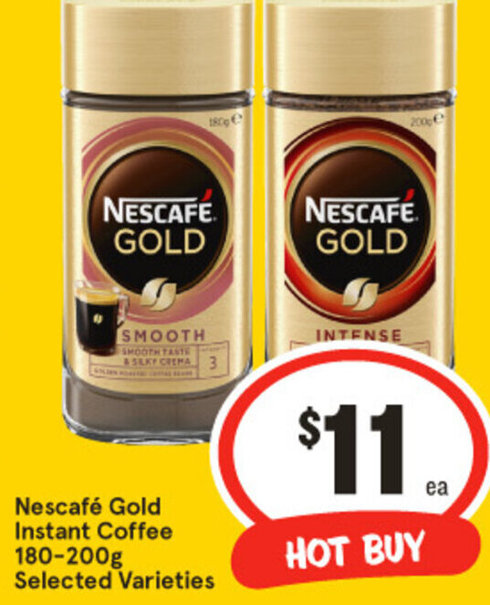 Nescafé Gold Instant Coffee 180200g Selected Varieties offer at IGA