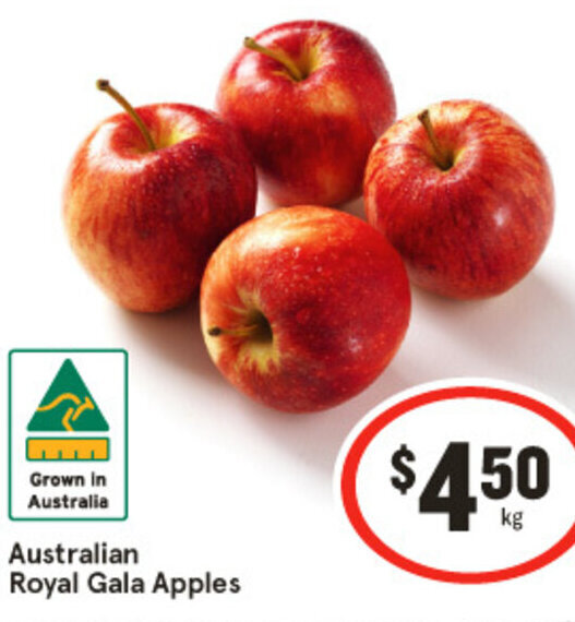 Australian Royal Gala Apples offer at IGA