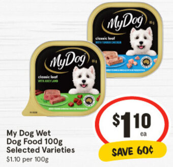 IGA My Dog Wet Dog Food 100g Selected Varieties offer