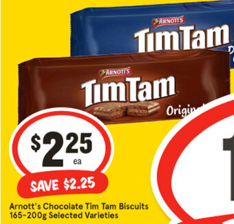 IGA Arnott's chocolate Tim Tam Biscuits 165-200g Selected Varieties offer
