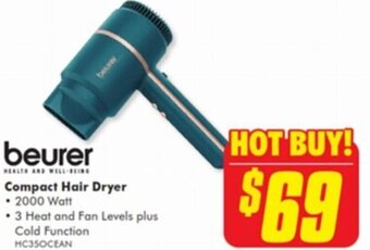The Good Guys Beurer Compact Hair Dryer offer