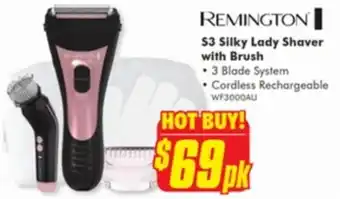 The Good Guys Remington S3 Silky Lady Shaver with Brush offer