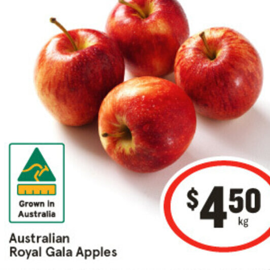 Australian Royal Gala Apples offer at IGA
