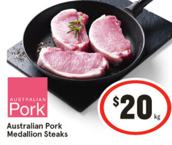 IGA Australian Pork Medallion Steaks offer
