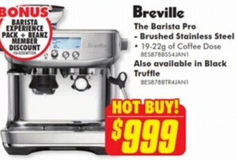 The Good Guys Breville The Barista Pro - Brushed Stainless Steel offer