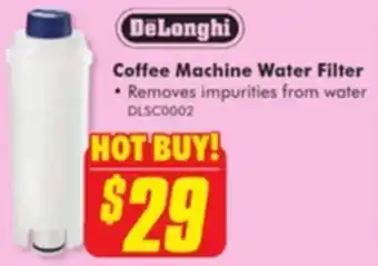 The Good Guys DeLonghi Coffee Machine Water Filter offer