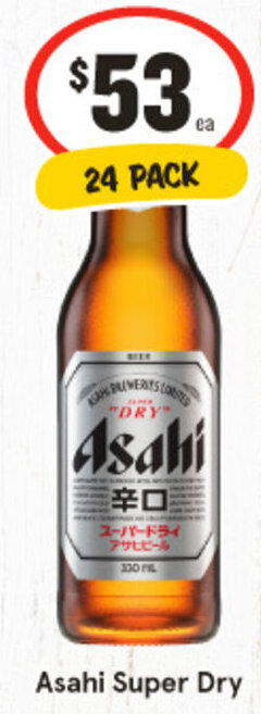 IGA Asahi Super Dry 24 Pack offer