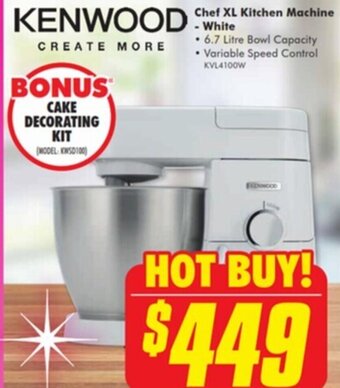 The Good Guys Kenwood Chef XL Kitchen Machine - White offer