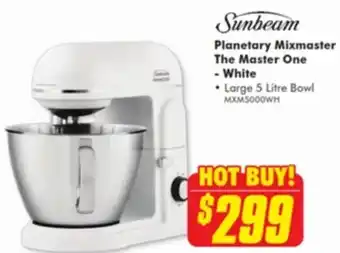 The Good Guys Sunbeam Planetary Mixmaster The Master One - White offer