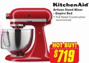 The Good Guys KitchenAid Artisan Stand Mixer - Empire Red offer