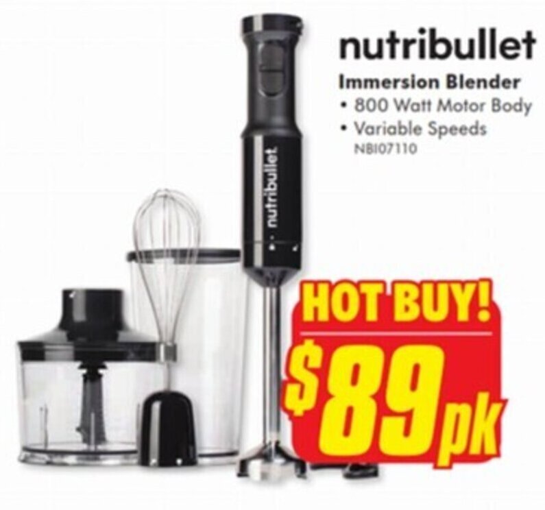Nutribullet Immersion Blender offer at The Good Guys