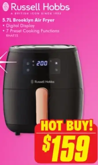 The Good Guys Russell Hobbs 5.7 Brooklyn Air Fryer offer