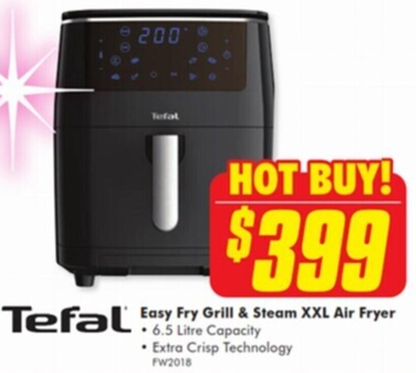 Tefal Easy Fry Grill & Steam XXL Air Fryer offer at The Good Guys