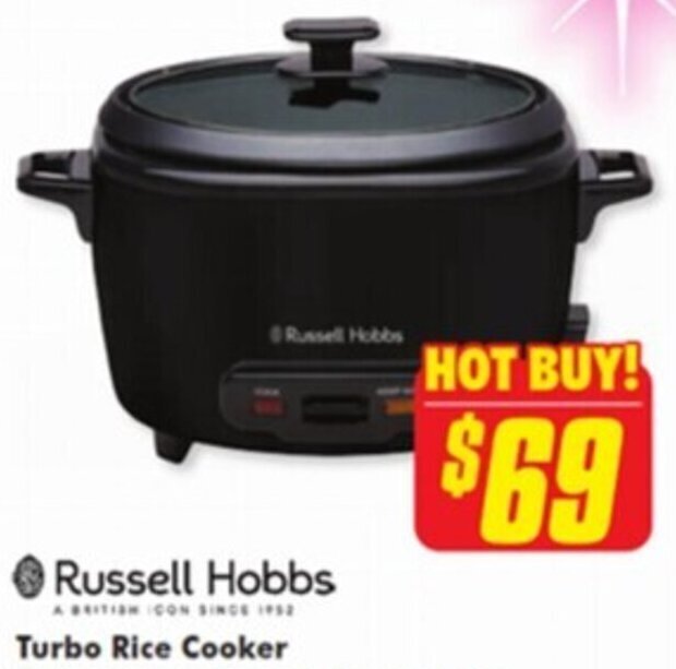 Russell Hobbs Turbo Rice Cooker offer at The Good Guys
