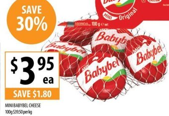 Supabarn Mini Babybel cheese 100g offer