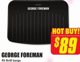 The Good Guys George Foreman Fit Grill Large offer
