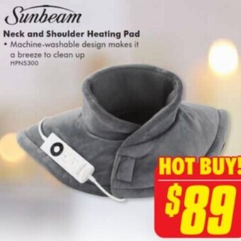 The Good Guys Sunbeam Neck and Shoulder Heating Pad offer