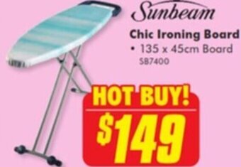 The Good Guys Sunbeam Chic Ironing Board offer