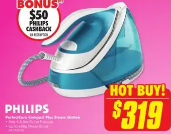The Good Guys Philips PerfectCare Compact Plus Steam Station offer