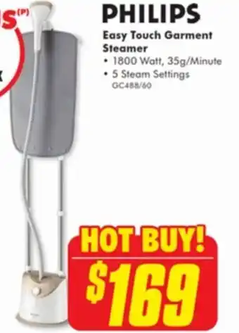 The Good Guys Philips Easy Touch Garment Steamer offer