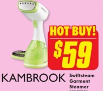 The Good Guys Kambrook Swiftsteam Garment Steamer offer