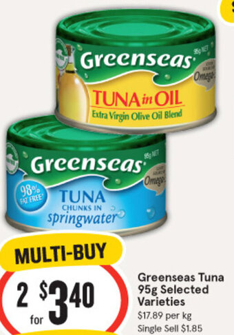 IGA Greenseas Tuna 95g offer