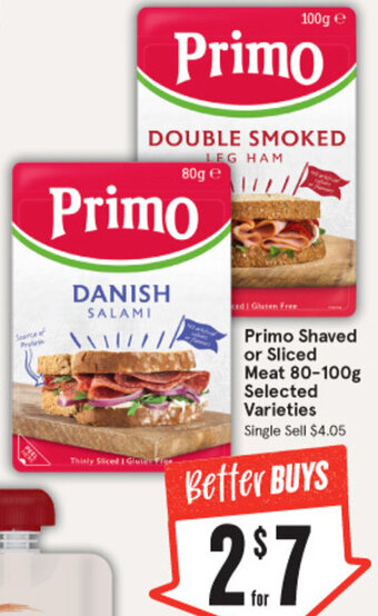 IGA Primo Shaved or Sliced Meat 80-100g offer