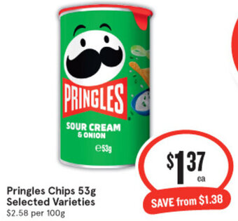 IGA Pringles Chips 53g offer