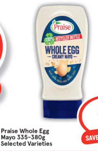 IGA Praise Whole Egg Mayo 335-380g offer