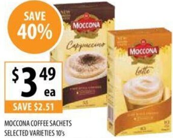 Supabarn Moccona Coffee Sachets Selected Varieties 10's offer