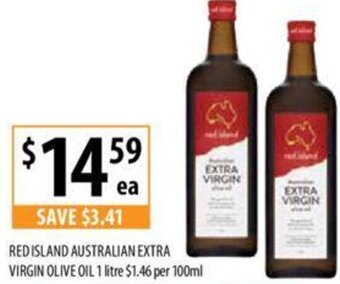Supabarn Red Island Australian Extra Virgin Olive Oil 1 Litre offer