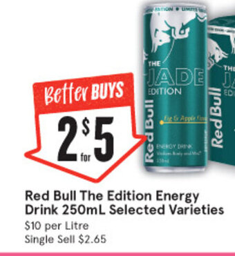 IGA Red Bull The Edition Energy Drink 250mL offer