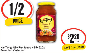 IGA KanTong Stir-Fry Sauce 485-520g offer