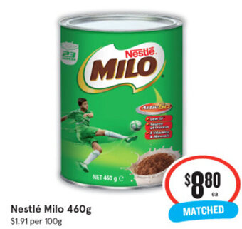 IGA Nestlé Milo 460g offer