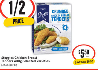 IGA Steggles Chicken Breast Tenders 400g offer