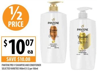 Supabarn Pantene Pro-V Shampoo and Conditioner 900ml offer