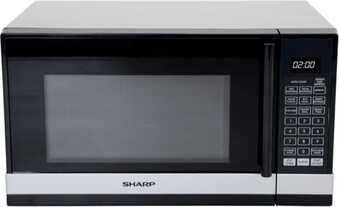 The Good Guys Sharp 800W Compact Microwave - Black/Silver offer