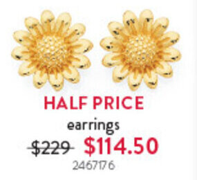 Goldmark earrings offer