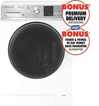 The Good Guys NEW Fisher & Paykel 10kg Front Load Washer offer