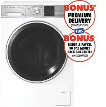 The Good Guys NEW Fisher & Paykel 11kg Front Load Washer offer