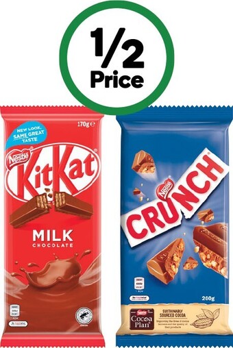 Woolworths Nestle blocks 118-200g offer
