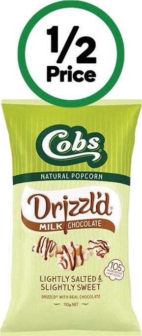 Woolworths Cobs drizzl’d popcorn 70-110g offer