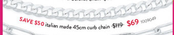 Goldmark Italian Made 45cm Paperclip Necklet offer