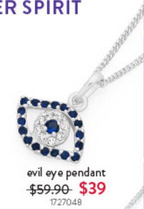 Goldmark evil eye pendant offer