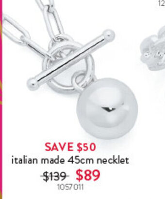 Goldmark italian made 45cm necklet offer