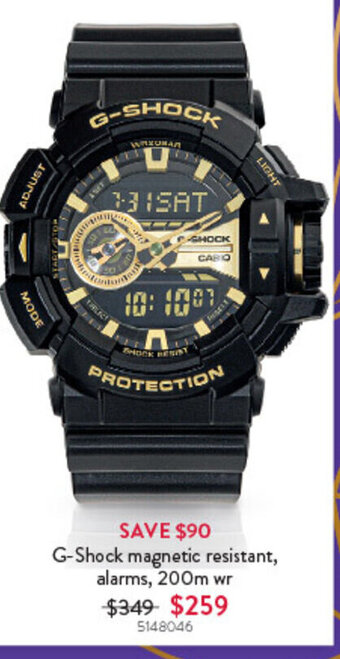 Goldmark G-Shock magnetic resistant, world time, 200m wr offer