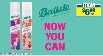 My Chemist Batiste Dry Shampoo Range offer