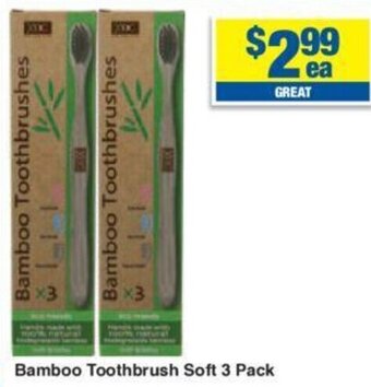 My Chemist Bamboo Toothbrush Soft 3 Pack offer